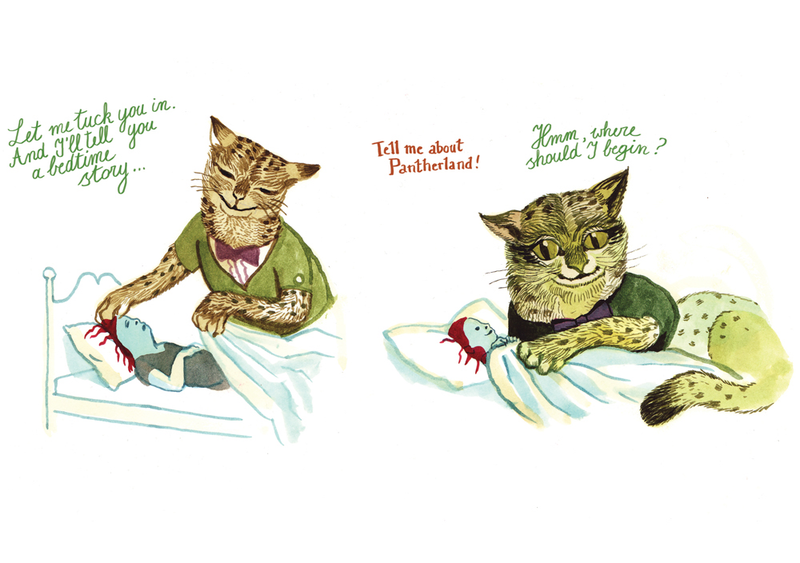 Illustration for article titled D&Q exclusive: Panther puts a chilling twist on a little girl’s imaginary friend